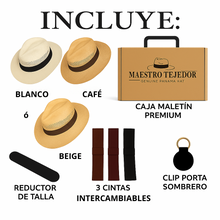 Cargar imagen en el visor de la galería, Sombrero Panama Fino Andes Calado Unisex -  MAESTRO TEJEDOR®